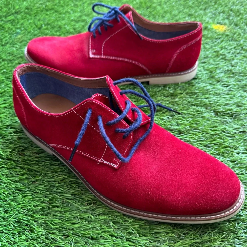 ALDO Red Suede Men’s laced Oxford Shoes